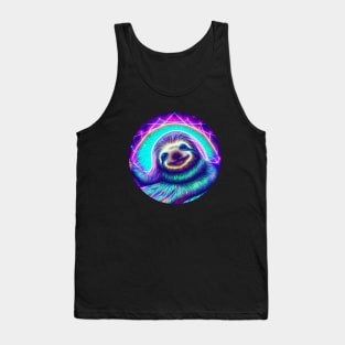 Luminescent Glowing Neon Sloth Tank Top